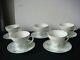 Rrr Rare Vintage Ussr Lfz Porcelain Set Of 5 Coffee Cups And Saucer