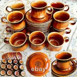 Rare 24 Piece Irish Fine Earthenware Celtic Ennis (Kilrush Pottery) Coffee Set