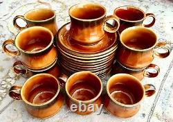 Rare 24 Piece Irish Fine Earthenware Celtic Ennis (Kilrush Pottery) Coffee Set