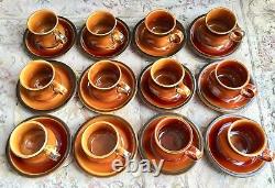 Rare 24 Piece Irish Fine Earthenware Celtic Ennis (Kilrush Pottery) Coffee Set