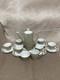 Rare Johnson Brothers 15 Piece Coffee Set England Crown Taupe/mushroom