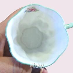 Rare Shelley China Dainty Rosebud 15426 Coffee Set 6 X Cups & Saucers
