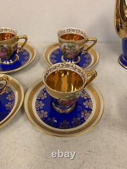 Rare Vintage 15-Piece Tea/Coffee Demitasse Set Carlsbad JKW Love Story Germany