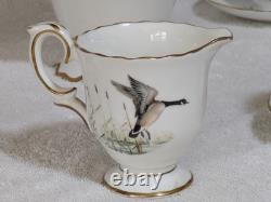 Rare Vintage 16pcs Crown Staffordshire Patt No A16411 Game Series Coffee Set