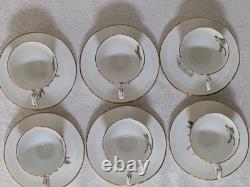 Rare Vintage 16pcs Crown Staffordshire Patt No A16411 Game Series Coffee Set