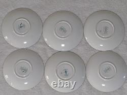 Rare Vintage 16pcs Crown Staffordshire Patt No A16411 Game Series Coffee Set