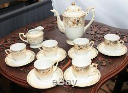 Rare Vintage (1920) Fine China Chikaramachi Complete Set For 6 Persons Sku15087