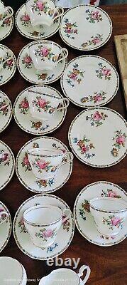 Rare Vintage 36 Piece Aynsley Tea/coffe Set Rose Cabbage 6183. Pretty. Excellent