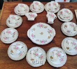 Rare Vintage 36 Piece Aynsley Tea/coffe Set Rose Cabbage 6183. Pretty. Excellent