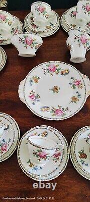 Rare Vintage 36 Piece Aynsley Tea/coffe Set Rose Cabbage 6183. Pretty. Excellent