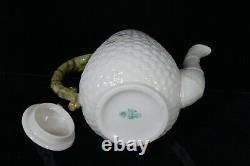 Rare! Vintage Belleek Pottery Shamrock Pattern 3 Piece Coffee Set Mint