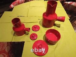 Rare Vintage CHARLES VOLTZ VALLAURIS French Art Pottery PART COFFEE SET VGC