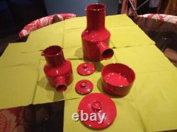 Rare Vintage CHARLES VOLTZ VALLAURIS French Art Pottery PART COFFEE SET VGC