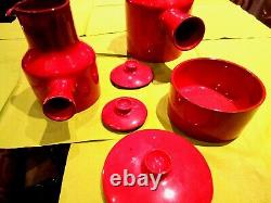 Rare Vintage CHARLES VOLTZ VALLAURIS French Art Pottery PART COFFEE SET VGC