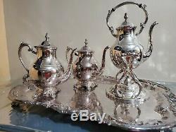 Rare, Vintage F. B. Rogers Silver Company 4 pieces tea / coffee set