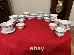 Rare Vintage Famous Zsolnay Hungary Tea, Coffee, Expresso 24 Pice Set