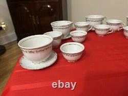 Rare Vintage Famous Zsolnay Hungary Tea, Coffee, Expresso 24 Pice Set