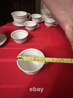 Rare Vintage Famous Zsolnay Hungary Tea, Coffee, Expresso 24 Pice Set