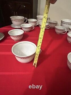Rare Vintage Famous Zsolnay Hungary Tea, Coffee, Expresso 24 Pice Set