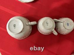 Rare Vintage Famous Zsolnay Hungary Tea, Coffee, Expresso 24 Pice Set