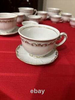 Rare Vintage Famous Zsolnay Hungary Tea, Coffee, Expresso 24 Pice Set
