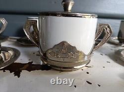 Rare Vintage Italian Demitasse Coffee set by MONOPOLI. 35 piece. 1950's. Never