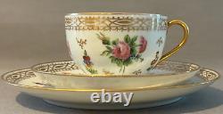 Rare Vintage Limoges Delvaux Paris France 23-Piece Porcelain Tea / Coffee Set