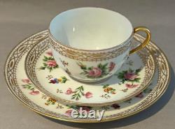 Rare Vintage Limoges Delvaux Paris France 23-Piece Porcelain Tea / Coffee Set