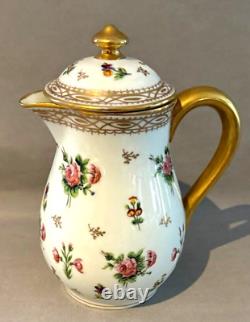 Rare Vintage Limoges Delvaux Paris France 23-Piece Porcelain Tea / Coffee Set