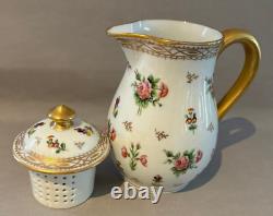 Rare Vintage Limoges Delvaux Paris France 23-Piece Porcelain Tea / Coffee Set