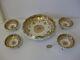 Rare Vintage Noritake Rc Nippon Gold Jewelled And Roses Set Footed Dishes