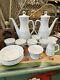 Rare Vintage Rorstrand Sweden Pottery Unknown Pattern Coffee Set