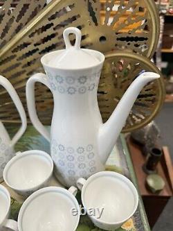 Rare Vintage Rorstrand Sweden Pottery Unknown Pattern Coffee Set