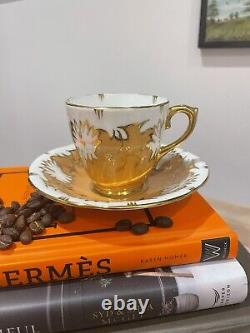 Rare vintage Royal Stuart Coffee Cups X6, multicoloured
