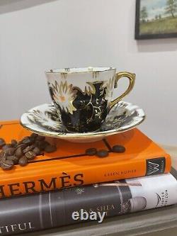 Rare vintage Royal Stuart Coffee Cups X6, multicoloured