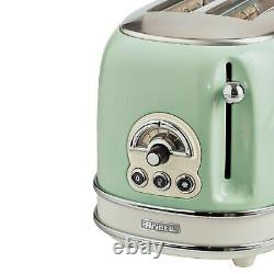 Retro Dome Kettle, Toaster & Filter Coffee Machine Set, Green Vintage Style