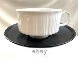 Rosenthal Coffee Cup Saucer x4 Sets Studio Tapio Wirkkala Black + White Vintage