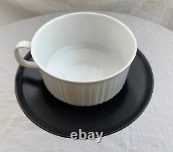 Rosenthal Coffee Cup Saucer x4 Sets Studio Tapio Wirkkala Black + White Vintage