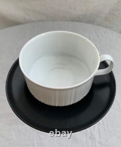 Rosenthal Coffee Cup Saucer x4 Sets Studio Tapio Wirkkala Black + White Vintage