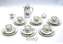 Rosenthal Coffee Service For 6 Person Mosscose Mosscope-perfect Condition