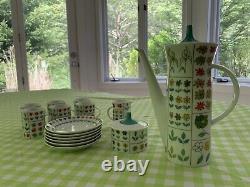 Rosenthal Emilio Pucci Piemonte Vintage Coffee / Tea Set. 17 Pieces, Serves Six