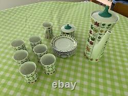 Rosenthal Emilio Pucci Piemonte Vintage Coffee / Tea Set. 17 Pieces, Serves Six