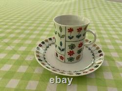 Rosenthal Emilio Pucci Piemonte Vintage Coffee / Tea Set. 17 Pieces, Serves Six