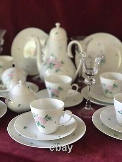 Rosenthal STUDIO LINE ROMANCE Pink Rose Porcelain Coffee Tea Set 6 by