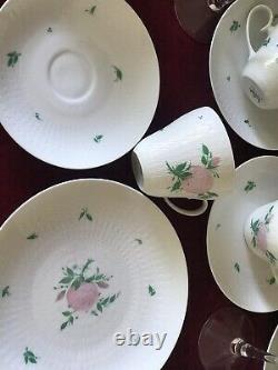 Rosenthal STUDIO LINE ROMANCE Pink Rose Porcelain Coffee Tea Set 6 by