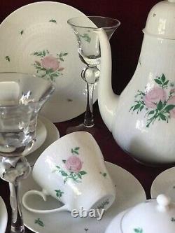 Rosenthal STUDIO LINE ROMANCE Pink Rose Porcelain Coffee Tea Set 6 by
