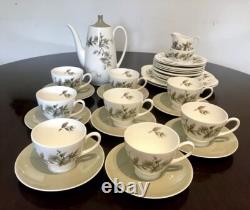 Royal Adderley Arcadia Pattern Fine Bone China Coffee Set &Side Plates 31 Pieces