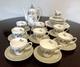 Royal Adderley Arcadia Pattern Fine Bone China Coffee Set &side Plates 31 Pieces
