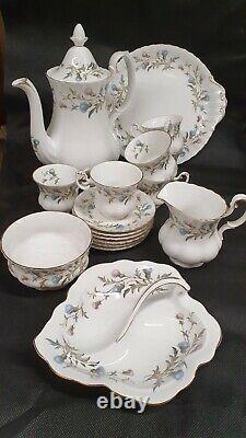 Royal Albert Brigadoon Bone China 17 piece coffee Set