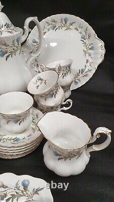 Royal Albert Brigadoon Bone China 17 piece coffee Set